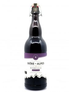 Bière artisanale Bière des Alpes Boréale Myrtille, bière fruitée brassée avec de l’épicéa