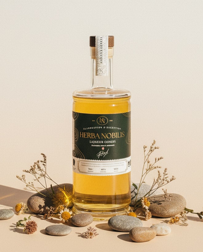 Liqueur de génépi des alpes bio Herba Nobilis – bouteille premium