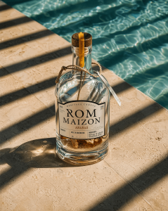 Kit de rhum arrangé maison Rom Maizon ananas – bouteille premium épices et banane